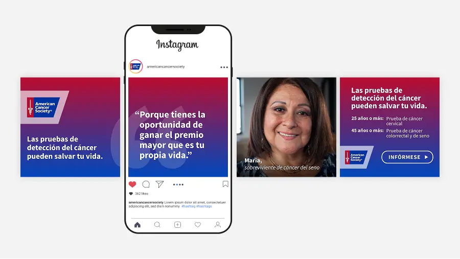 American Cancer Society Social Media Carousel